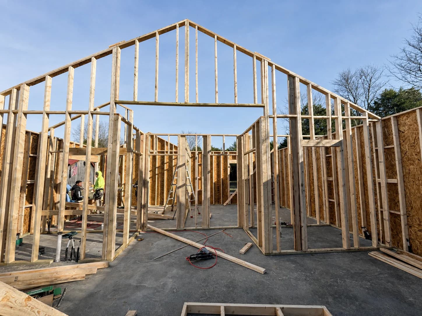 Framing a home — edited project photograph